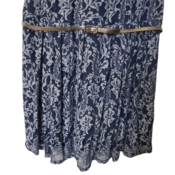 NWT Sabrina Blue Women's Dress Sleeveless Lace Size 26W - Picture 8 of 15